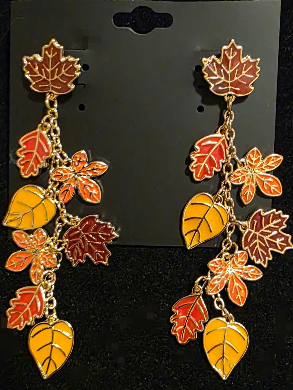 Autumn Leaf Dangle Earrings